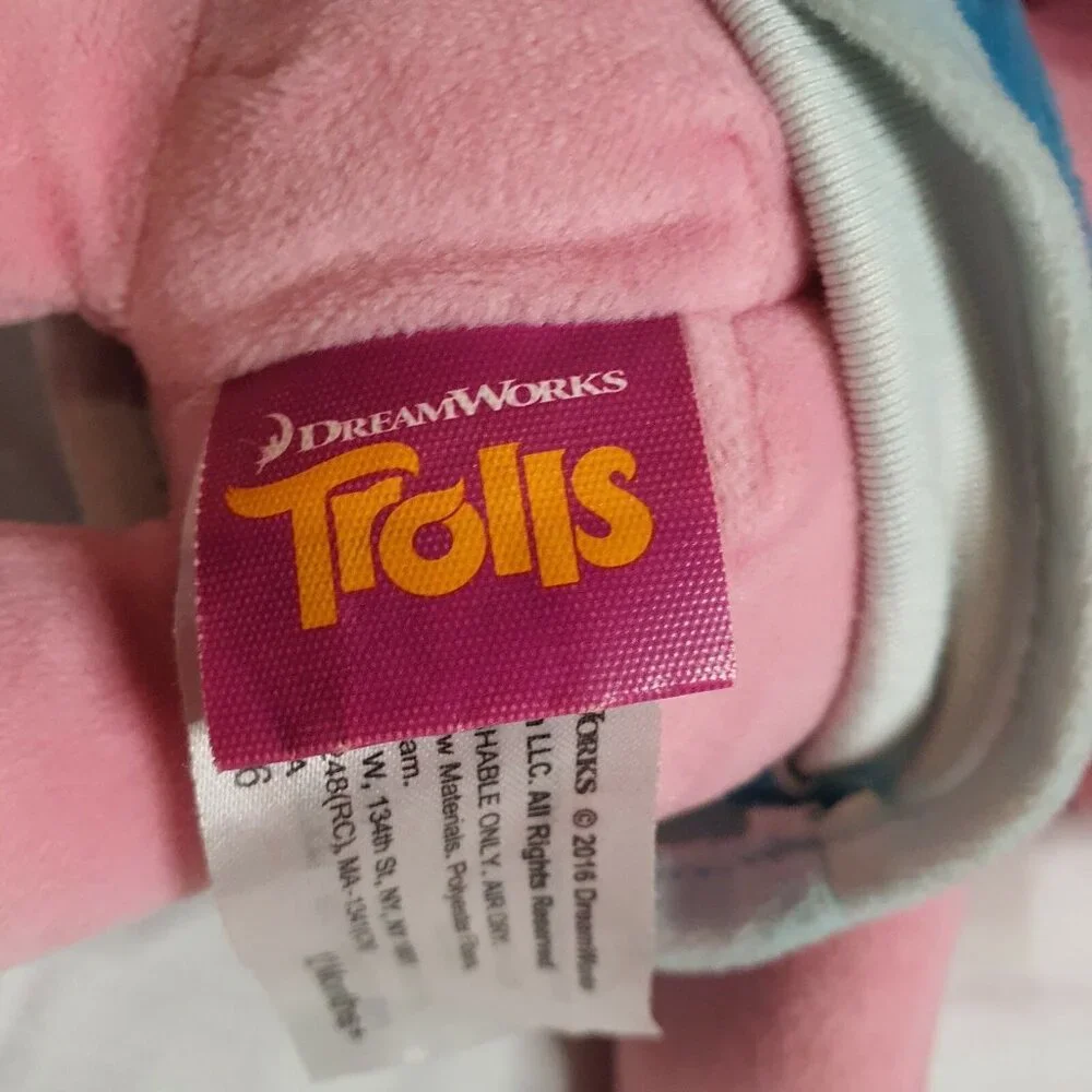 Trolls Poppy Plush 16' Trolls Movie Stuffed Doll Dreamworks‎ 2016 Pink Girl Doll